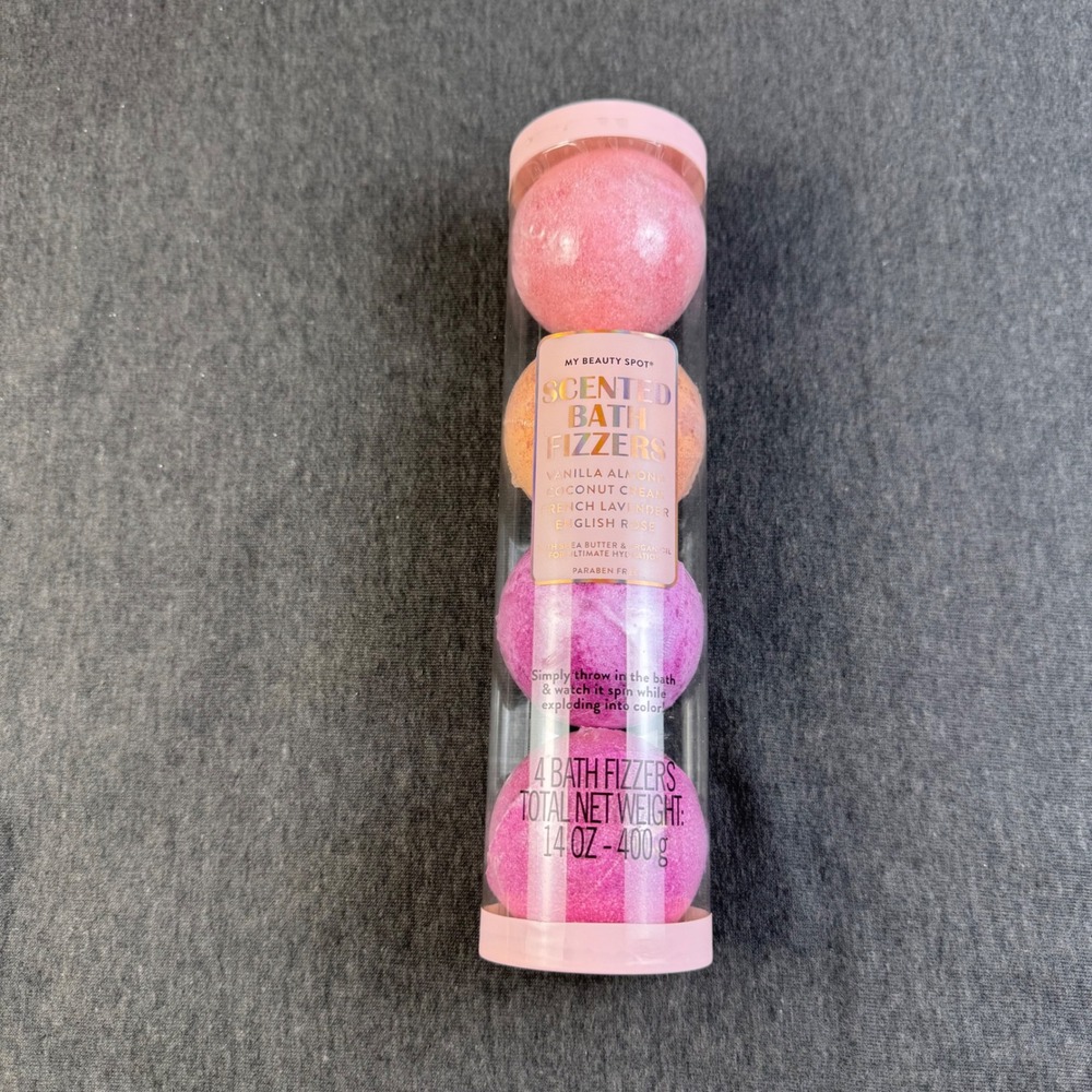 My Beauty Spot Scented Bath Fizzer Set - Vanilla Almond, Coconut Cream,‎ Rose